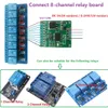 8CH Modbus Rtu AT Command RS232(TTL) PLC Module PC UART IO Control Switch Board For Relay Industrial Automation