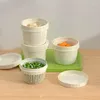 Botellas de almacenamiento Conjunto de contenedores de alimentos de plástico con caja de drenaje a prueba de fugas de tapa sellada para viajes de cocina acampado portátil