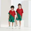 Jerseys de fútbol 22-23 World B Portugal Home No. 7 C Ronaldo National Football Jersey Conjunto de ropa para niños Impresión digital