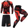 Rushguard Men jiu jitsu t-shirt mma vêtements curse jiu jitsu masculino kickboxing muay tait shorts jogging boxe tracksuit