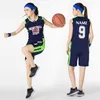 6Colors Set Private Custom LOGO Name Number Womens Basketball Uniform Shorts Uniform Female College Sportswear Train Set Dry Fit