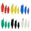 10pcs 28 mm / 35 mm / 45 mm Clips d'alligator métallique pour tester les sondes et les compteurs 6 couleurs, avec couvercle de protection en plastique