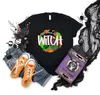 Halloween Candy Witch en Artifact Broom Applique voor stoffen warmteoverdracht PVC Patch kledingaccessoires Diy Appliques