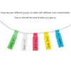 A4 Ağ Kablo Etiketleri Etiket Renkli Su Geçirmez Kendi Kendinden Yapışkan Tel Etiketler Elektrik Kabloları İçin Kablo Tanımlama Organize