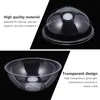 10 pcs transparente Plastikkuchenbox Mousse Kuchenbehälter Ball Form Kuchenbehälter tragbarer Mousse -Kugel runden Kuchenbehälter