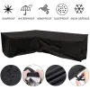 15 Size L Shape All-Purpose Covers Waterproof Rattan Corner Furniture Cover Garden Patio Outdoor Sofa Protector Anti-Dust