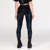 Women's Pants Cargo Women High Waisted Stretch Faux Leather Pu Coated Legging Clothing Y2k Clothes