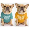 Lettre de chemise de chien d'été Primp Puppy T Vêtements de printemps pour petits chiens moyens Bulldog Bulldog Anglais Appareils 240328