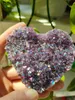 Rainbow Angel Aura, Crazy Amethyst, Natural Quartz Crystal, Rough Laling Stone for Children Gifts, 1pc