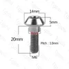 TGOU Titanium Bolt M6x20/25mm parafuso da cabeça da cabeça da chave para Yamaha Freios de disco de motocicleta 1pcs