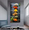 Épices Peppers Herbes Canvas Peinture des affiches de vie morte et imprimés Pictures d'art mural Kitchen Restaurant Roard Home Decor No Frame