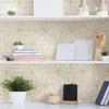 Wallpapers Gold Standard Geometric Peel And Stick Wallpaper 216-in By 20.5-in 30.75 Sq. Ft. Bricks Flooring Tiles Beach
