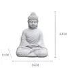 9 tum vintage trädgård Buddha staty inomhus utomhus trädgård zen buddhism figur skulptur hemmakontor butik dekor prydnad