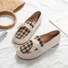 Casual Shoes 2024 Spring and Autumn Sandals Foreign Trade Women's Fashion All-Match Thick Heel Flat Plus Size
