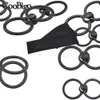 12st plast o ringfrontklipp bh hållare spänne svarta säkerhetslåsspännen för underkläder underkläder diy tillbehör 11mm 14mm