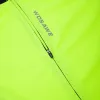 Wosawe Breamable Mesh Fabric Cycling Veste Full Zipper Chaqueta POCHETS POCHETS RUNIFICATIVE COMMANDE FLUORESCENT VESTES DE SPORT