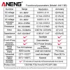 ANENG AN113B Sıcaklık Test Cihazı ile Dijital Multimetre True RMS 6000 Sayım Otomatik Tarama AC/DC Transistör Voltaj Ölçer