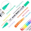 12/18/24/36Colors Acrylfarbenmarker Stift 0,7 mm Kunstmarker Stifte für Steinmalerei Becher Keramikglas Holz Stoffmalerei