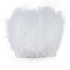 1 metro White Fluffy Soft Marabou Feather Fringe Flequing 10-15cm Colorido de plumas de pavo colorido para accesorios para fiestas de manualidades