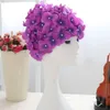 Çiçek Tasarım Bayanlar Petal Banyo Kapağı Kadın Yüzme Kapakları Yaz Su Spor Havuzu Şapk Çiçek Vintage Banyo