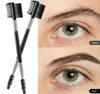 Makeup Brushes 6 Pcs Eyebrow Eyelash Comb Brush Shaper Dual Double Head Combination Tool For Eyebrows5428931