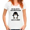 Swith Funny to Linux Tux Angry Tux Penguin t Camisetas homens Novidades de novo salto curto Programador Desenvolvedor de Computador Geek Nerd Tshirts