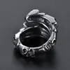 Gothic Dragon Claw Skull Ring Men Fashion Fashion Dominering 14k Gold Skull Ghost Head Motorcycle Biker Ring Jewelry Gift