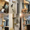 DIY CAT Tree Akcesoria Cat Scrating Po podparcia Sufit Cat Climbing Tower Platform