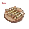 4pcs 4 in 1 Connecting Piece M6 Woodworking Screw Furniture Cabinet Fixer Connector Hardware Accessories Nut Eccentric