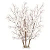 1pcs Yapay Beyaz Meyveler, Çiçekler için Noel Berry Şubeleri Düzenleme Düzenlemesi Diy El Sanatları Sahte Kar Ağacı Süslemeleri