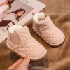 Stivali per bambini Stivali da neve scarpe da neve scarpe invernali per bambini caldi branchi di peluche scarpe papillons di scarpe antoglili per bambini all'aperto