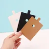 50Pcs/Lot 6x10cm Rectangle Finger Ring Card Brown Hoop Buckle Spherical Earrings Packaging Display Cards Hang Tags Can Custom