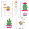 Llama and Cactus Garland Llama Bunting Flag Banner Alpaca Party Decorations Room Llama Party Supplies Photo Prop