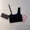 Camisoles Tanki Women Sexy Sports Yoga Bielica Crossbody Tube Top Camisole Zewnętrzna zużycie Wewnętrzna kubek stał