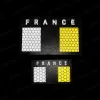 Liberwood France vlag geborduurde patches Frans embleem ir infrarood reflecterende tactische badge armband