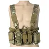 Gilet de chasse tactique en plein air gréement de poitrine molle molle ouverte de magazine de magazine sachette de porte-avions avec équipement de paintball de bandoulière