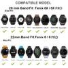 22 26 mm silikonowe paski obserwacyjne dla Garmin Fenix ​​7x 7 6x 6 Pro 5 5x Plus na nadgarstku Enduro MK1 MK2 Smartwatch Bransoletka