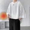 Hoogwaardige mannen Oversized Ice Silk T Shirts Zomerheren Half Sleeve mouw Mashions Harajuku T-shirt Male Solid Color Daily Tees 240401