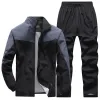 Automn Men Football Tracks Courswear Sports's sets veste + pantalon de basket-ball de basket de basket de basket