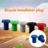 1 par skyddande fast slitstarka plaststångsändproppar Bright Color Bar End Caps snygg utseende för cykel