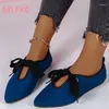 Casual Shoes European And American Fashion Pointed Flat Bottomed Comfortable Single Shoe Women's