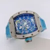 Luxury Designer Watch Mechanical Watches 18k Platinum Original Diamond Automatic Mens Rm030wg Wristwatch