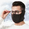 Mode ansiktsmasker halsgaiter vinter halv ansiktsmask termisk fleece öronmunnt omslag hals varmare vindtät andas andningsmaskmask varm skidåkning huvudbonader 240410