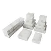 24pcs cardboard jewelry box display box necklace bracelet earrings square rectangular marble white WY6063233