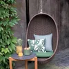 2022 New American Style Outdoor Swing Basket Rattan Hanging Bird's Nest Landing In Bali Rocking Chair Outdoor Furniture