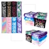 Rustig meisje gezicht spa -hoofdbanden 4 stks, make -up douche bad wrap sport hoofdband terry doek stretch handdoek met magische tape