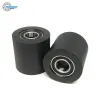 30 mm zwarte PU gecoate rol met dubbele 6800RS lagers 10x30x30 mm Put680030-30 Mute transportbanden polyurethaan poelies