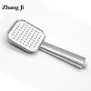 Zhangji Square Bathroom Filter Shower Head Silver ABS Chrome Handheld Shower 10cm Water Saving Showerhead