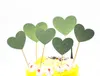 6st/Lot Creative Love Heart Cake Flag Topper Single Stick Flags Multi Colors For Wedding Birthday Party Cake Baking Supplies