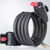 Verrouillage du vélo 1,2 m 1,8m Road Vélo de montagne Black Pliage Cable Locks Cycle Lucchetto BICI Antivol Velo MTB CODE CODE CODE BICYLEM